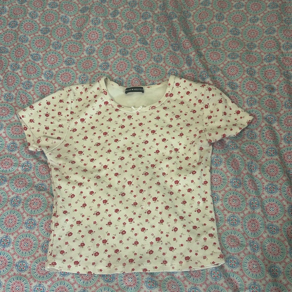 Vintage White Floral T-Shirt